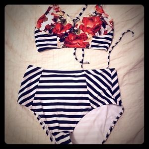 High Waisted Bikini Cupshe